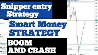 Boom and Crash live trading using smart money strategy, best strategy so far.