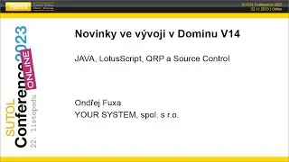 Novinky ve vývoji v Dominu V14 (SUTOL Conference 2023)