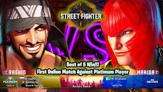 Street Fighter 6 Marisa Vs Rashid FT5 | When Tekken Player Plays SF6 Against Platinum Player 🔥🔥