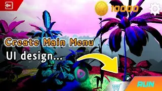 Lobby UI Design in Unity|Create Beautiful UI  in our Home Menu - Unity Project | Main Menu UI Design