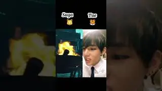 suga vs V rap challenge 😅 #kpop #viral #bts #btsarmy #taehyung #trending #suga