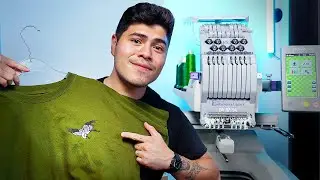 How to Machine Embroider a T-Shirt with the SAI Tajima Embroidery Machine!