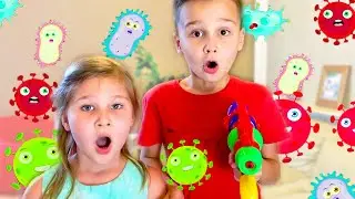Collection of Children's stories about viruses - Rules of conduct for children | with Adam and Alice