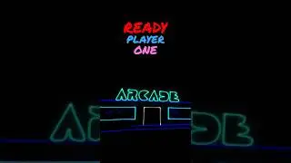 Shall We Play A Game - Ready Player One laser light show clip (Space Invaders)