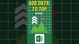 Add Data to TOP in Excel‼️......#shortsviral #excel #trending #exceltips