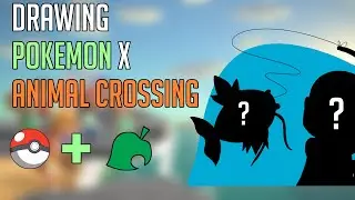 I Drew Pokemon x Animal Crossing! | PokeCrossing #1 | Timelapse