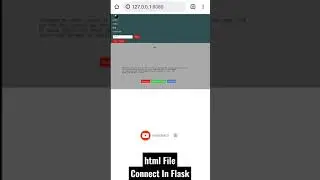 Flask | Connect html File | BY HACODE