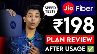 Jio Fiber ₹198 Plan Honest Review after use | Speed Test | 10MBPS