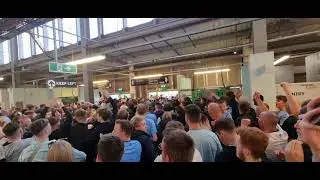 Coventry city fans twist and shout