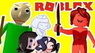 Побег Машки и BALDI от Существа в КРАСНОМ