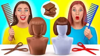 Thử thách Đồ Ăn Từ Sô Cô La vs Đồ Thật Mega DO Challenge