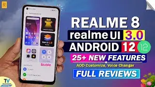 Realme 8 Stable realme Ui 3.0 Android 12 Update Full Review | 25+ TOP Features | Realme 8 New Update