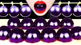 ASMR Compilation.🍇 ASMR GRAPE JELLY EATING SOUNDS, DRINKING SOUNDS.EDIBLE WATER BOTTLE *NO PLASTIC*