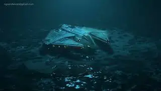 SPACESHIP RISE - Houdini FLIP + Whitewater Simulation (Houdini + Blender)