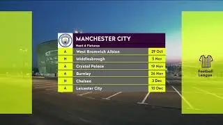 Premier League Fixtures animation motion graphic using After effect