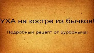 УХА на костре из бычков.