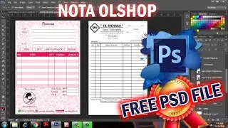 cara membuat nota olshop dengan photoshop