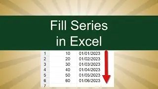 Excel - Fill Series of Number