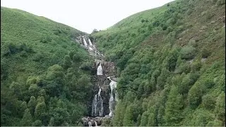 Pontcysyllte Aqueduct & waterfalls in wales and Cricceith Castle