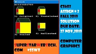 CS602 ASSIGNMENT 2 SOLUTION FALL 2019 due date: 27 Nov | SSWT