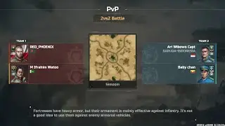 Art of War 3 | 2VS2 Battle - Resistance | Battle Map - Simoom | Hero's playing
