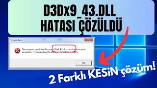 D3Dx9_43.DLL Missing or Not Found Error and Solution