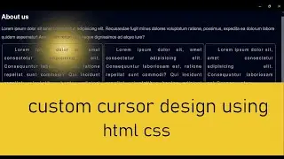 Creating Custom Cursors - CSS Only, and JavaScript! | Awesome Cursor Animation With CSS & Javascript