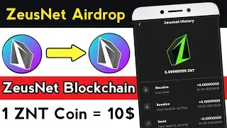 ZeusNet Airdrop New Zeus Net Blockchain Project || ZeusNet Miner || 1 ZNT Coin = 10$