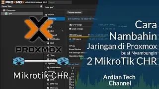 HOW TO ADD A NETWORKING INTERFACE IN PROXMOX BY EXPERIMENTALLY CONNECTING 2 MIKROTIK CHR
