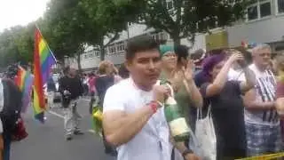 Русская колонна на гей Параде в Берлине 2015