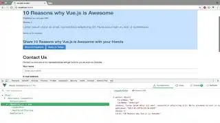 Vue.js 091 Vue developer tool in action