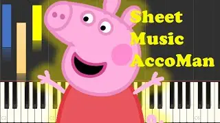 How To Play Peppa Pig Clouds Piano Sheet Music EASY