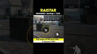 Secret Raistar Headshot Trick & Setting 😱 