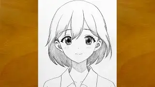 How to Draw a Beautiful Anime Girl || Easy Pencil Sketch || Step by Step
