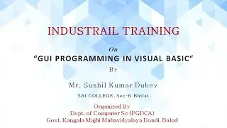 Industrial Training on Programming in Visual Basic Day 4
