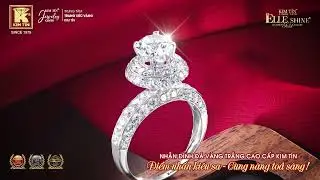 Nhẫn nữ vàng trắng Kim Tín