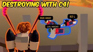 DESTROYING TOXIC TRYHARDS with C4! | Roblox Jailbreak Interesting Clips