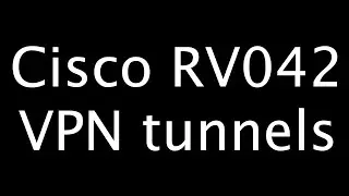 How to build your own cloud (part 6) - Cisco RV042 VPN IPSec site-to-site tunnel examples