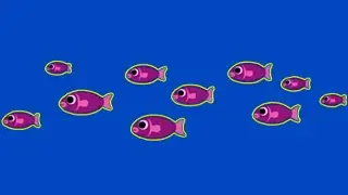 Swimming Fish Jaws REMIX- 4K Green Screen