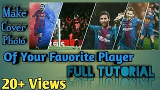 Make Your Own Cover Photo for FB | Messi & Ronaldo