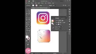 Create Instagram logo in illustrator #Shorts