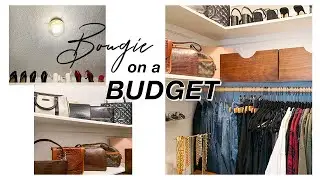 DIY WALK-IN CLOSET MAKEOVER + ORGANIZATION ON A BUDGET (tour & shelving ideas!)