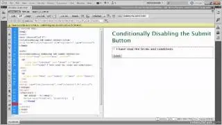 10.1  Disabling the Submit Button Until a Checkbox Is Checked