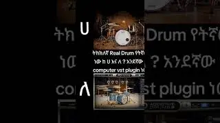 ትክክለኛ Real Drum የትኛው ነው ከ ሀ እና ለ ? አንደኛው የ computer vst plugin ነው