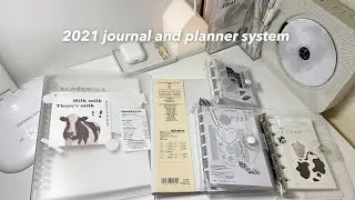 my 2021 journal and planner system