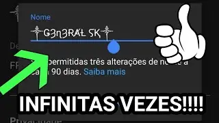 Como mudar o nome do seu canal infinitas vezes😉