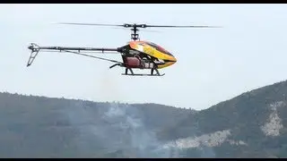 HELICO TREX700 accrobaties aériennes HELICOPTER MOTOR THERMIQUE MODELISME MODEL