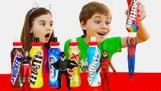 Super Hero magic drink - Funny Story for Kids with Polina Fun