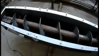 Шнек, шнековый транспортер, винтовой конвейер длиной 12 м
