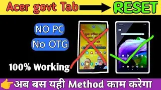 Acer One 8 T4-821L Hard Reset Kaise kare government restrictions Remove